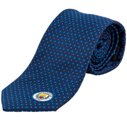 TM 04674 Manchester City FC Navy Blue Tie