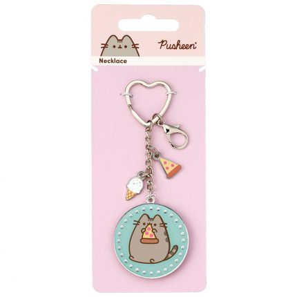 TM 04724 Pusheen Charm Keyring Pizza