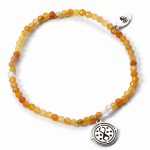 TM 04730 Harry Potter Stone Bracelet With Sterling Silver Charm Time Turne