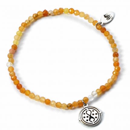 TM 04730 Harry Potter Stone Bracelet With Sterling Silver Charm Time Turne