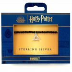 TM 04731 Harry Potter Stone Bracelet With Sterling Silver Charm Deathly Hallows