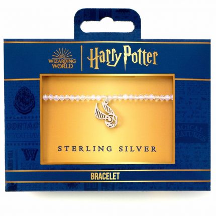TM 04733 Harry Potter Stone Bracelet With Sterling Silver Charm Golden Snitch