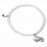 TM 04733 Harry Potter Stone Bracelet With Sterling Silver Charm Golden Snitch