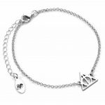 TM 04735 Harry Potter Sterling Silver Charm Bracelet Deathly Hallows
