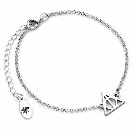TM 04735 Harry Potter Sterling Silver Charm Bracelet Deathly Hallows