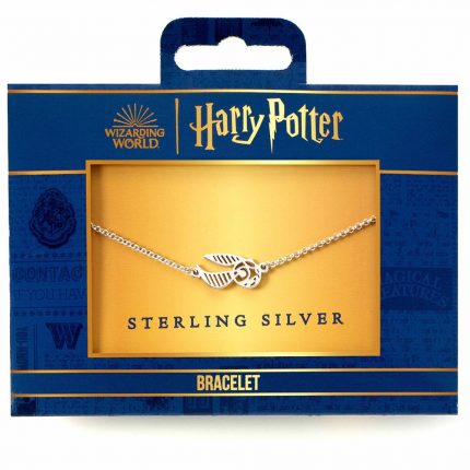 TM 04737 Harry Potter Sterling Silver Charm Bracelet Golden Snitch