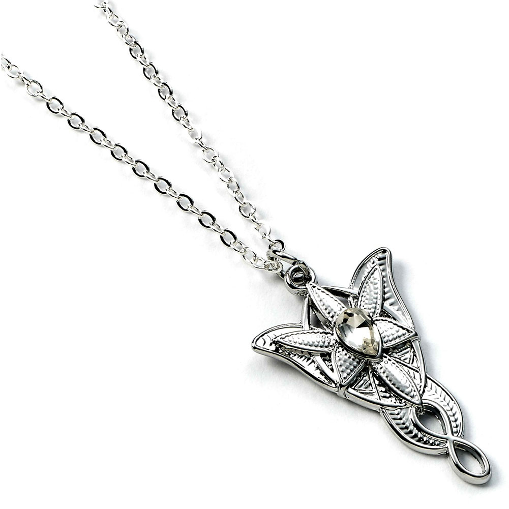 TM-04743-The-Lord-Of-The-Rings-Silver-Plated-Necklace-Evenstar TM 04743 The Lord Of The Rings Silver Plated Necklace Evenstar
