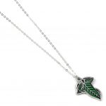 TM 04744 The Lord Of The Rings Silver Plated Necklace Leaf Of Lorien