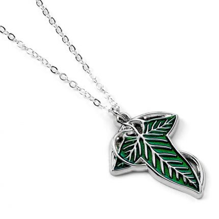 TM 04744 The Lord Of The Rings Silver Plated Necklace Leaf Of Lorien