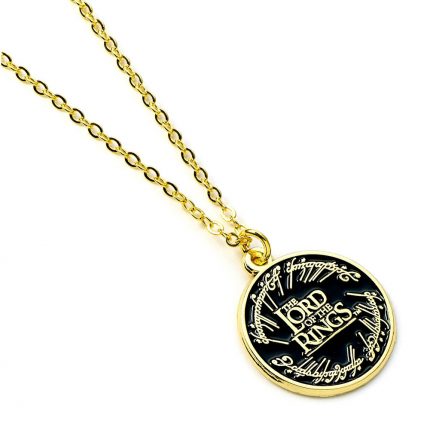 TM 04745 The Lord Of The Rings Gold Plated Necklace Logo