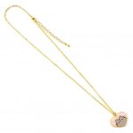 TM 04746 Pusheen Gold Plated Heart Necklace