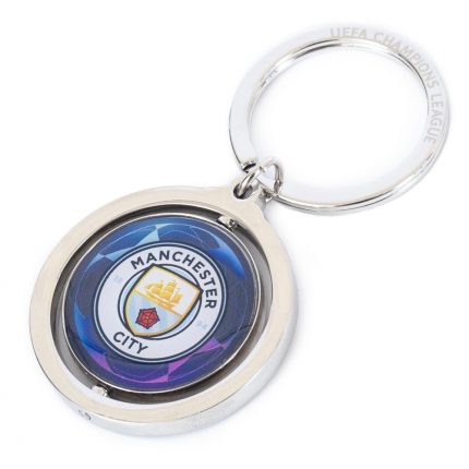 TM 04784 Manchester City FC UCL Spinner Keyring