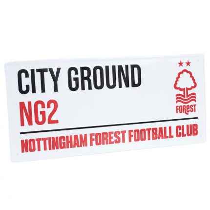 TM 04845 Nottingham Forest FC White Street Sign