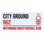 TM 04845 Nottingham Forest FC White Street Sign