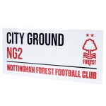TM 04845 Nottingham Forest FC White Street Sign