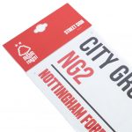 TM 04845 Nottingham Forest FC White Street Sign