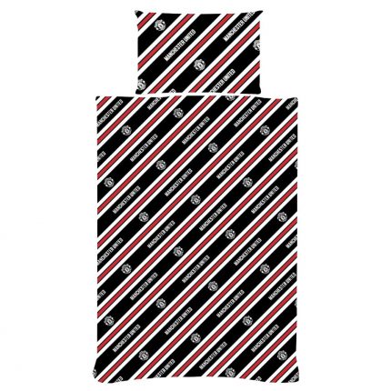 TM 04848 Manchester United FC Core Stripe Single Duvet Set