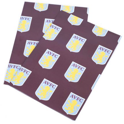 TM 04972 Aston Villa FC Text Gift Wrap