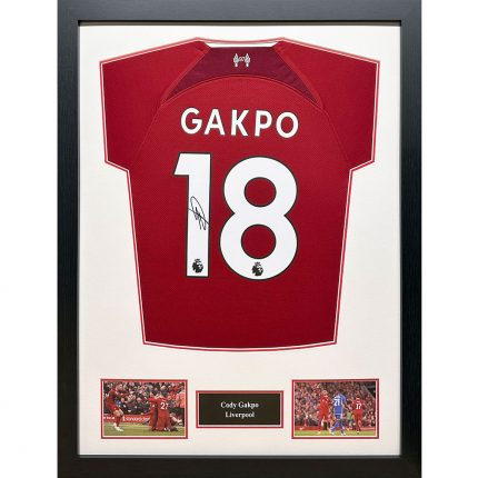 TM 04981 Liverpool FC Gapko Signed Shirt Framed