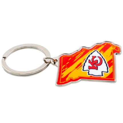TM 05034 Kansas City Chiefs State Shape Keyring
