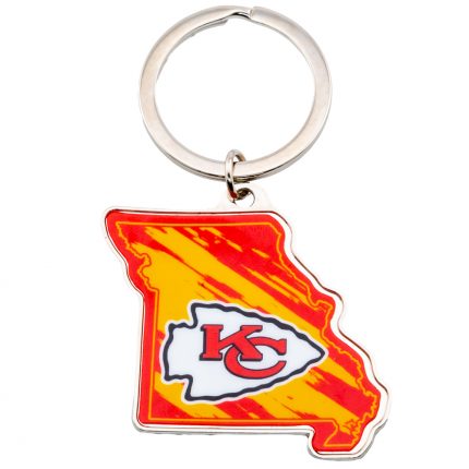 TM 05034 Kansas City Chiefs State Shape Keyring