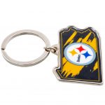TM 05039 Pittsburgh Steelers State Shape Keyring