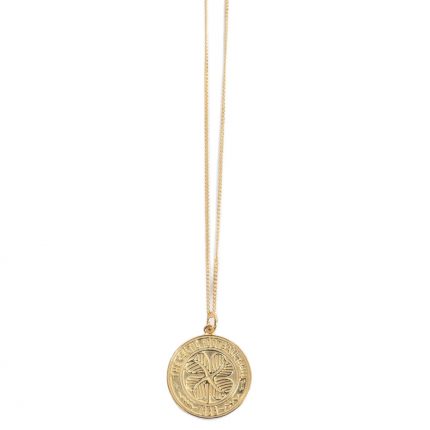 TM 05075 Celtic FC 18ct Gold Plated on Silver Pendant Chain