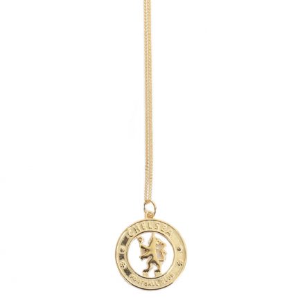 TM 05076 Chelsea FC 18ct Gold Plated on Silver Pendant Chain
