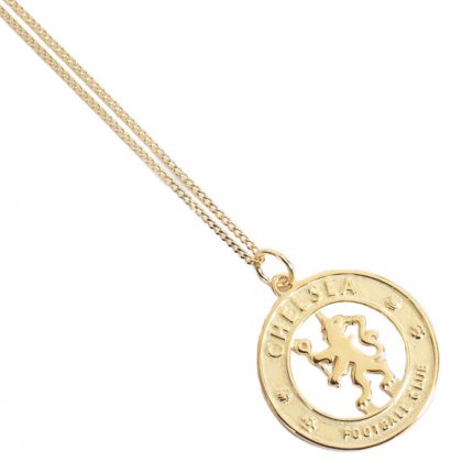 TM 05076 Chelsea FC 18ct Gold Plated on Silver Pendant Chain