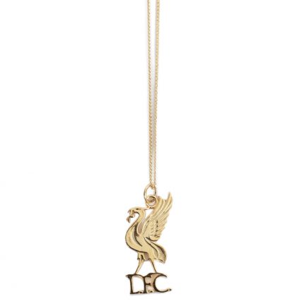 TM 05078 Liverpool FC 18ct Gold Plated on Silver Liverbird Pendant Chain