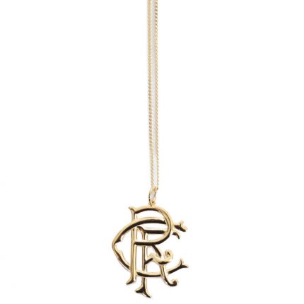 TM 05080 Rangers FC 18ct Gold Plated on Silver Pendant Chain