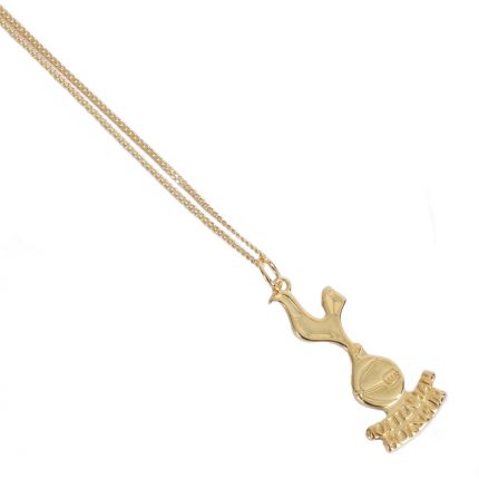 TM 05081 Tottenham Hotspur FC 18ct Gold Plated on Silver Pendant Chain