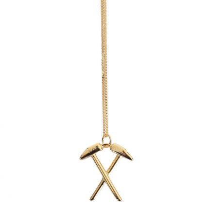 TM 05082 West Ham United FC 18ct Gold Plated on Silver Pendant Chain