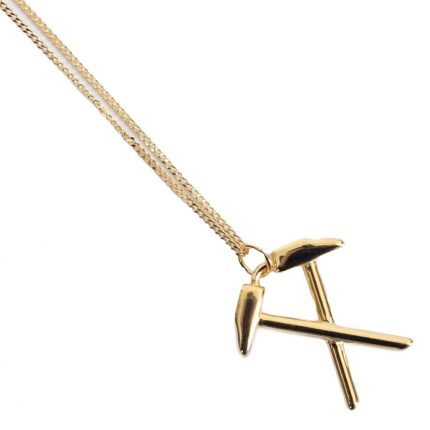 TM 05082 West Ham United FC 18ct Gold Plated on Silver Pendant Chain