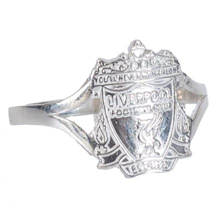 TM 05155 Liverpool FC Sterling Silver Split Shank Ring Small