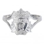 TM 05155 Liverpool FC Sterling Silver Split Shank Ring Small