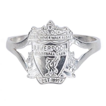TM 05155 Liverpool FC Sterling Silver Split Shank Ring Small