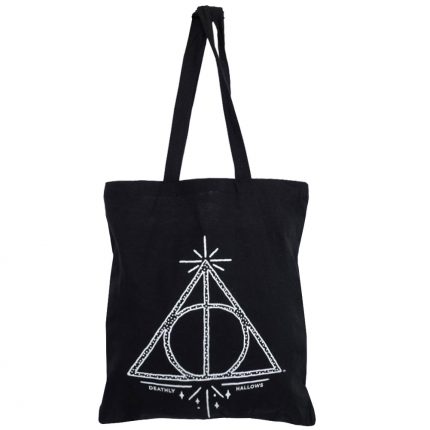 TM 05252 Harry Potter Deathly Hallows Canvas Tote Bag